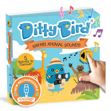 Load image into Gallery viewer, Ditty Bird Safari Animal Sounds Multi-Coloured 16x2x16cm