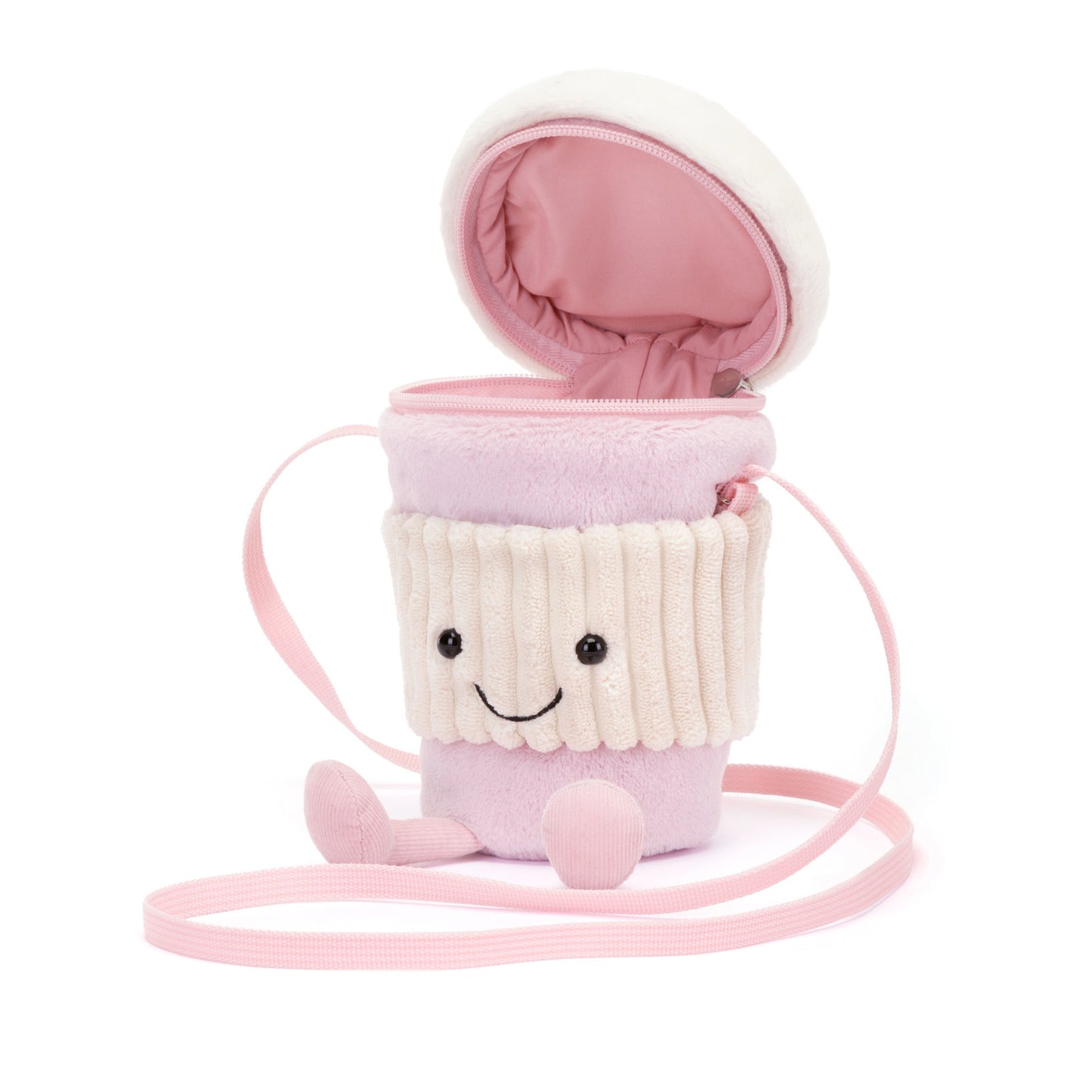 Jellycat Bag Amuseables Coffee-To-Go Pink 22cm