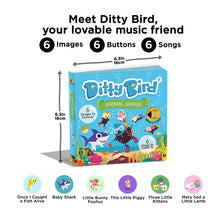 Load image into Gallery viewer, Ditty Bird Animal Songs Multi-Coloured 16x2x16cm