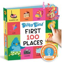 Load image into Gallery viewer, Ditty Bird First 100 Places Multi-Coloured 16x2x16cm
