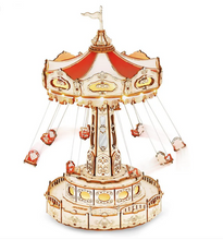 Load image into Gallery viewer, Robotime ROKR 3D Wooden Puzzle DIY Music Box Swing Ride