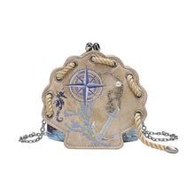 Load image into Gallery viewer, Vendula English Coast Scrapbook Shell Clipper Purse