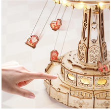 Load image into Gallery viewer, Robotime ROKR 3D Wooden Puzzle DIY Music Box Swing Ride