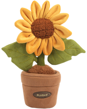 Load image into Gallery viewer, Plushwoods Sunflower Plant Plush with pot 25cm