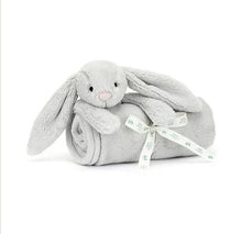 Load image into Gallery viewer, Jellycat Blankie Bashful Silver Bunny 56cm