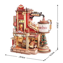Load image into Gallery viewer, Robotime ROKR Christmas Dream Gift Factory Wooden Music Box EAB01