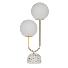 Load image into Gallery viewer, AMALFI TIVOLI TABLE LAMP WHITE/GOLD 20X12X52CM