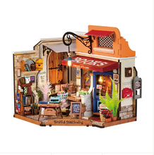 Load image into Gallery viewer, Robotime Rolife DIY Miniature House Corner Bookstore