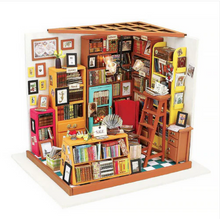 Load image into Gallery viewer, Robotime DIY Mini House Sam's Study Library