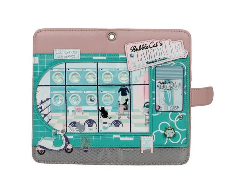 Vendula London Bubble Cats Universal Flip Phone Wallet