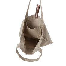 Load image into Gallery viewer, Hapins Canvas Tote Yellow Bag Ginger Cat