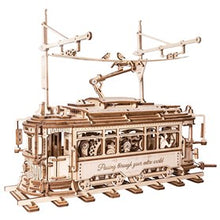 Load image into Gallery viewer, Robotime ROKR 3D DIY Wooden Puzzle Mechanical Models Classic City Tram