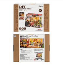 Load image into Gallery viewer, Robotime Rolife DIY Miniature House Garage Workshop