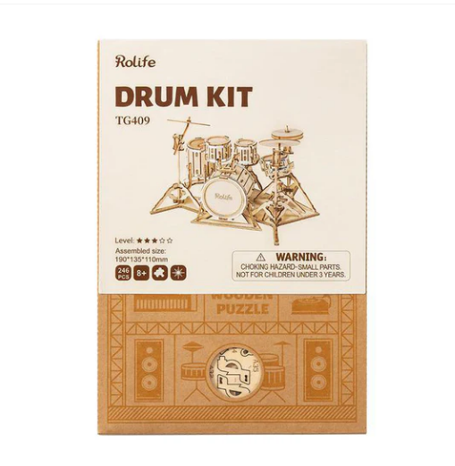 Robotime Classical 3D Drum Kit