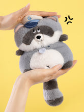 Load image into Gallery viewer, Glee Beanx – Chubby Series Plush - Officer Nimo the Raccoon 22cm