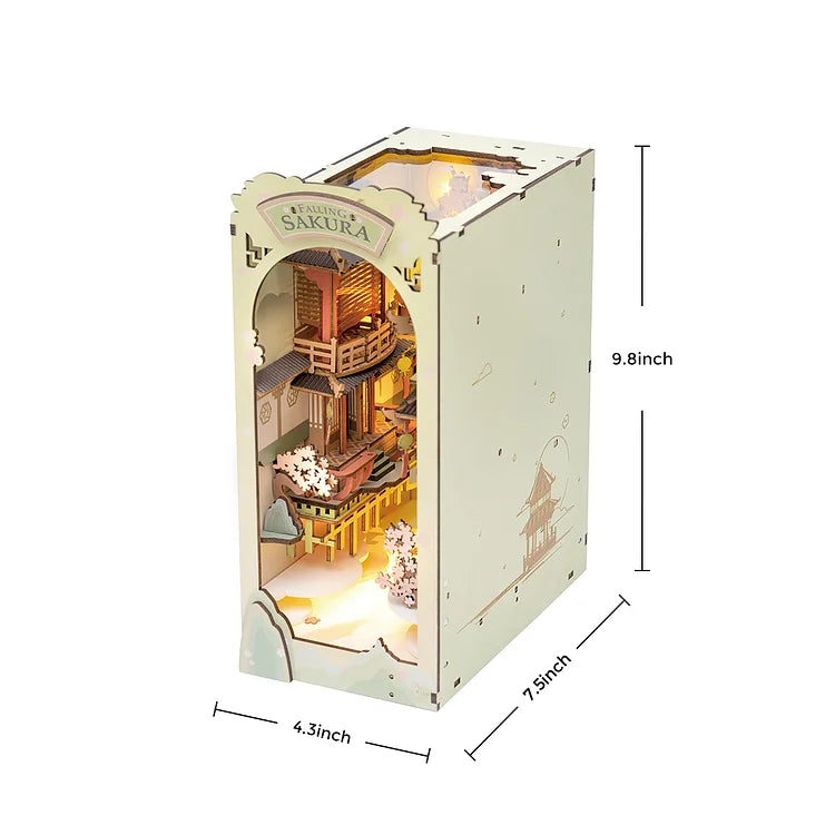 Robotime Rolife DIY Book Nook Falling Sakura TGB05