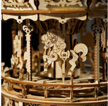 Load image into Gallery viewer, Robotime ROKR 3D Wooden Puzzle  Music Box Romantic Carousel