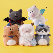 Load image into Gallery viewer, Glee Beanx – Chubby Series Plush - Officer Nimo the Raccoon 22cm