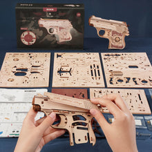 Load image into Gallery viewer, Robotime ROKR Mini Gun Wooden 3D Puzzle Toy Gun LQ502