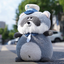 Load image into Gallery viewer, Glee Beanx – Chubby Series Plush - Officer Nimo the Raccoon 22cm