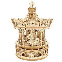 Load image into Gallery viewer, Robotime ROKR 3D Wooden Puzzle  Music Box Romantic Carousel