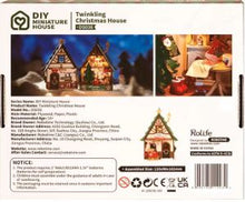 Load image into Gallery viewer, Robotime Rolife DIY Mini House Twinkling Christmas House