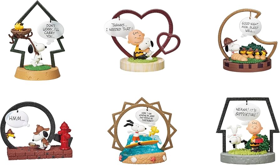Re-Ment Peanuts Snoopy's Frame Art Collection Blind Box Figurines