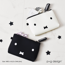 Load image into Gallery viewer, NUU-SMALL Miffy Face Black Zipper Pouch