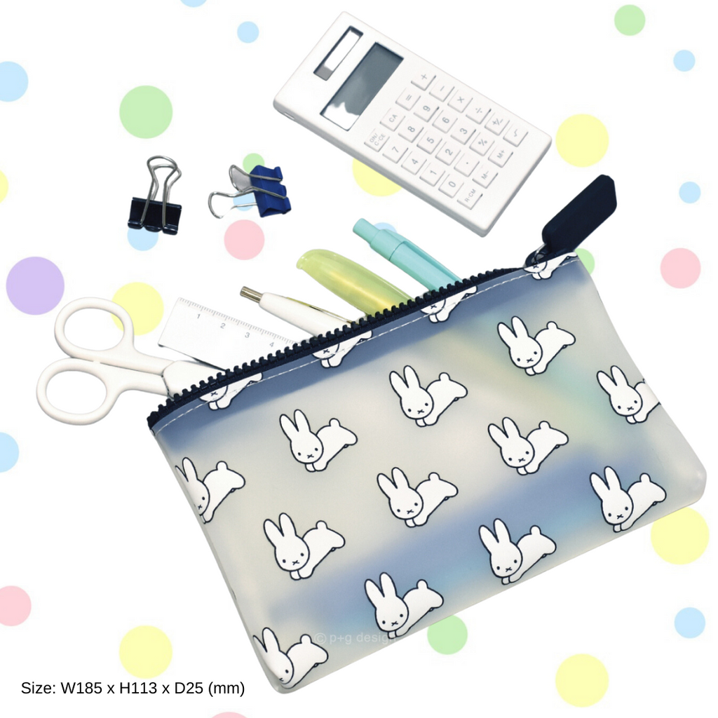 NUU Miffy Large Dick Bruna Clear Zipper Pouch - White 18.5cm