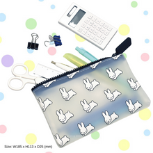 Load image into Gallery viewer, NUU Miffy Large Dick Bruna Clear Zipper Pouch - White
