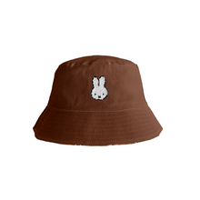 Load image into Gallery viewer, Engelite Miffy Canvas Bucket Hats Chocolate (M) 56cm