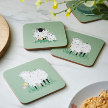 Load image into Gallery viewer, Ulster Weavers Woolly Sheep Coaster 4pcs Set 11x11x1cm