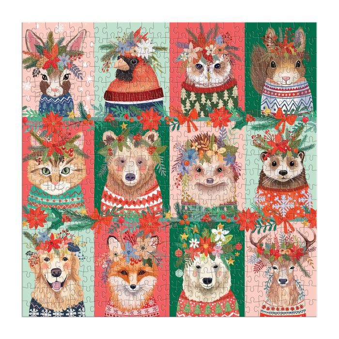 Galison Furry And Bright Puzzle 500pcs Multi-Coloured 50.8x50.8x0.2cm
