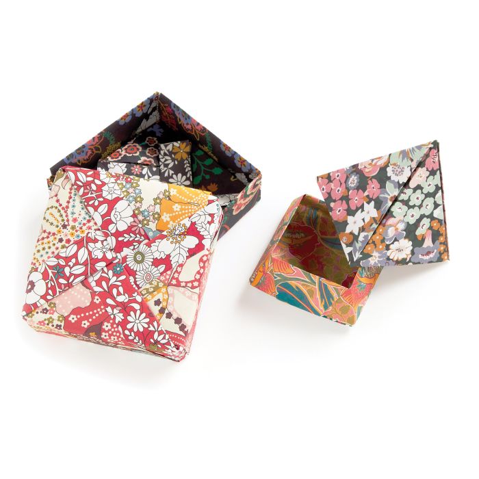 Galison Liberty Origami Treasure Box Kit Multi-Coloured 5x17x17cm