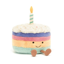 Load image into Gallery viewer, Jellycat Amuseables Rainbow Cake 26cm