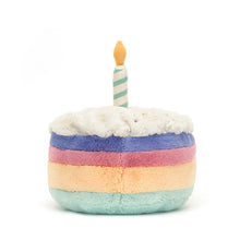 Load image into Gallery viewer, Jellycat Amuseables Rainbow Birthday Cake 15cm