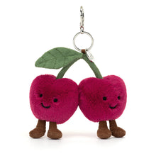 Load image into Gallery viewer, Jellycat Amuseables Cherries Bag Charm 16cm