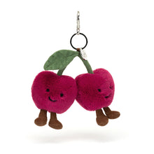 Load image into Gallery viewer, Jellycat Amuseables Cherries Bag Charm 16cm
