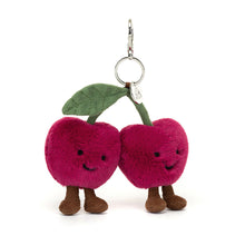 Load image into Gallery viewer, Jellycat Amuseables Cherries Bag Charm 16cm