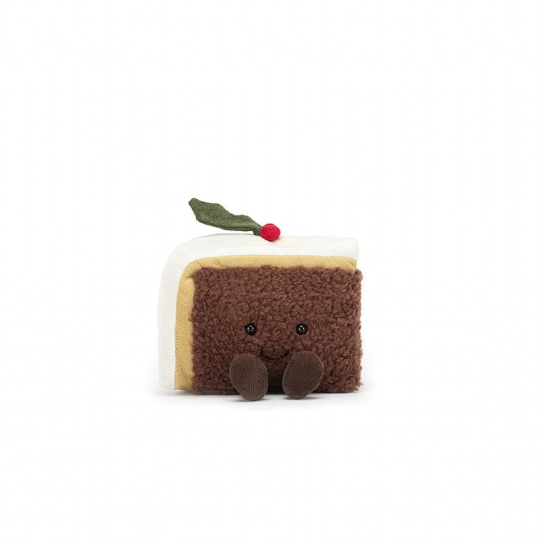 Jellycat Amuseable Slice Of Christmas Cake 10cm