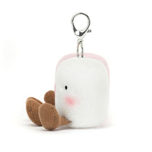 Load image into Gallery viewer, Jellycat Bag Charm Amuseables Pair of Marshmallows 15cm