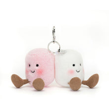 Load image into Gallery viewer, Jellycat Bag Charm Amuseables Pair of Marshmallows 15cm