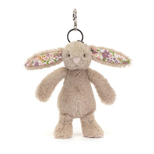 Load image into Gallery viewer, Jellycat Bag Charm Blossom Beige Bunny 'Petal' 18cm