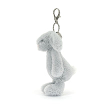 Load image into Gallery viewer, Jellycat Bag Charm Bashful Silver Bunny  18cm