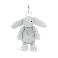 Load image into Gallery viewer, Jellycat Bag Charm Bashful Silver Bunny  18cm