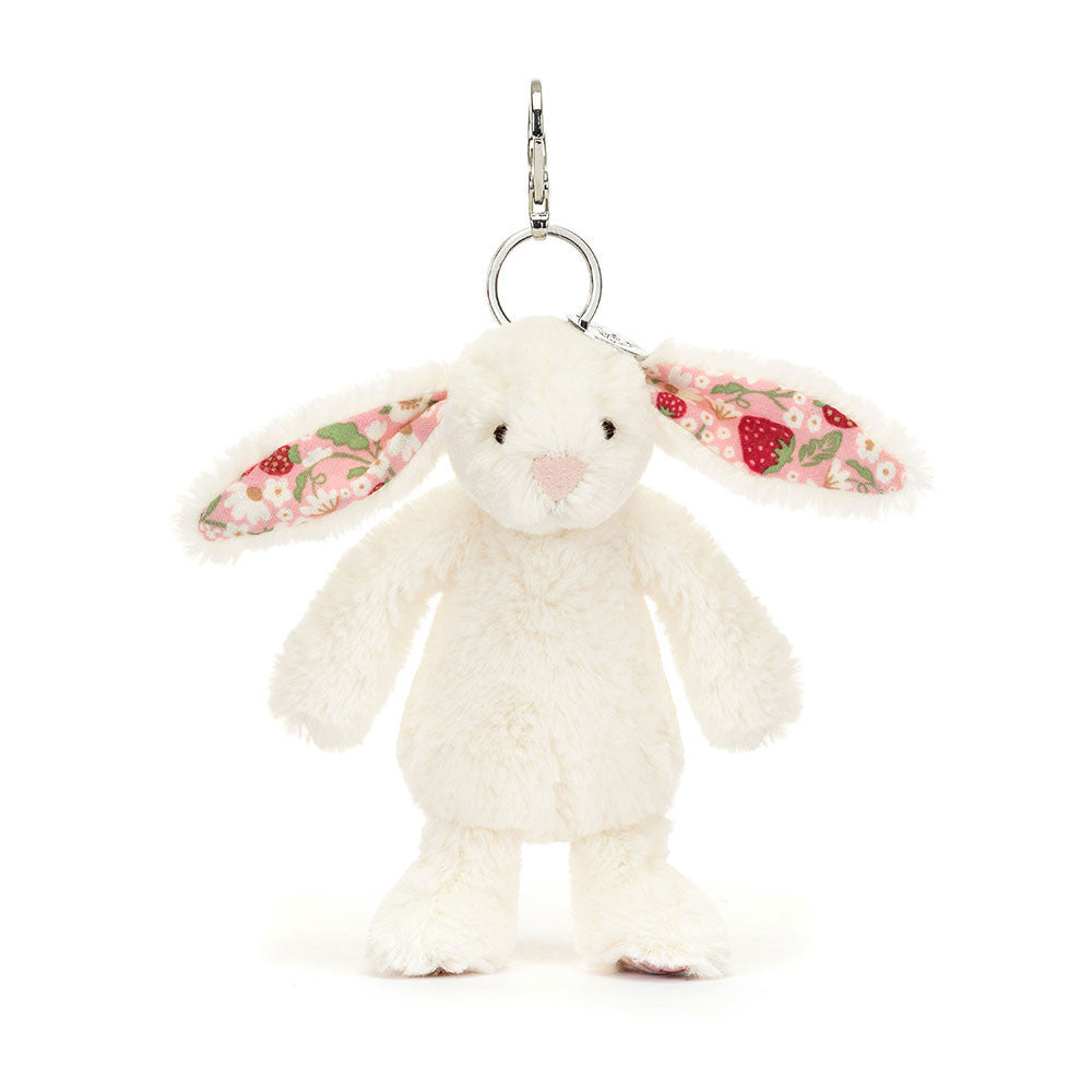 Jellycat Bag Charm Blossom Cream Bunny 'Berry' 13cm