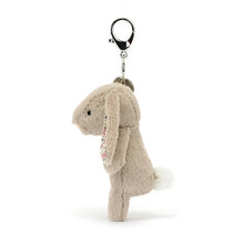 Load image into Gallery viewer, Jellycat Bag Charm Bashful Bunny Blossom Beige 17cm