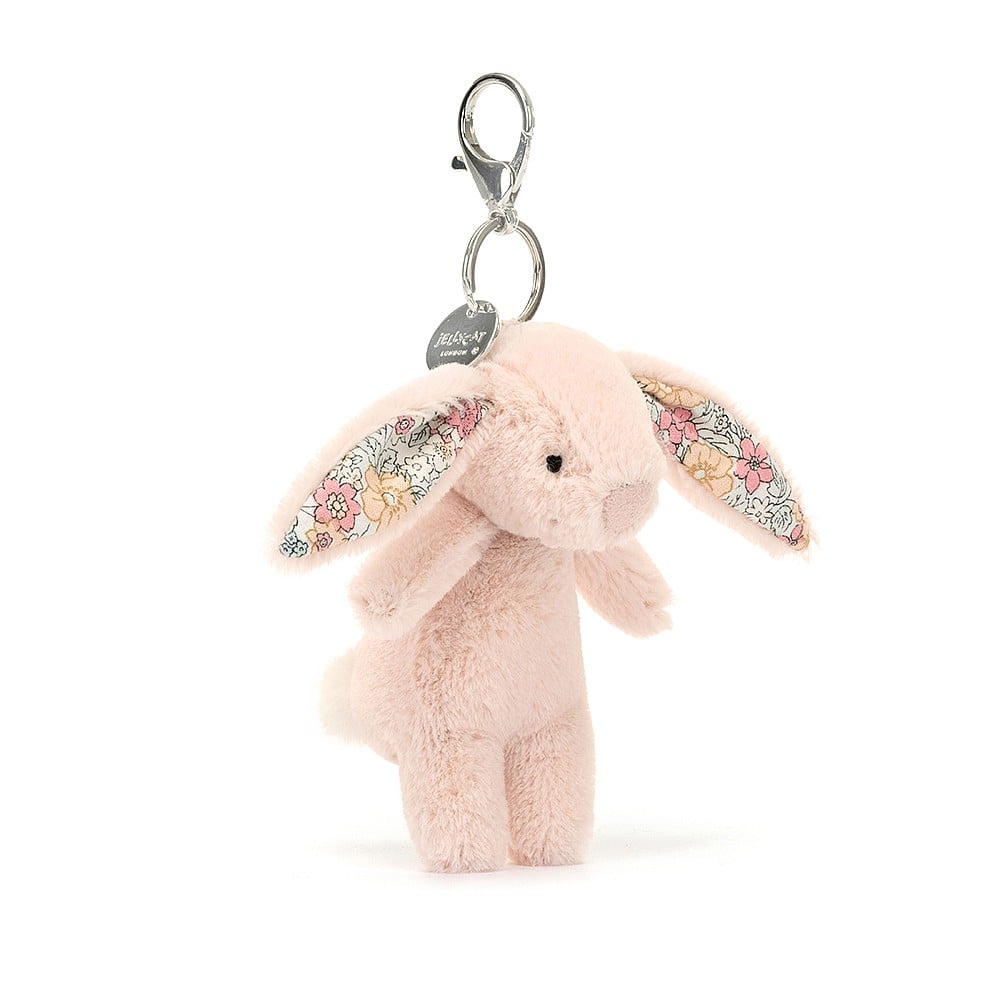 Jellycat Bag Charm Bashful Bunny Blossom Blush 17cm
