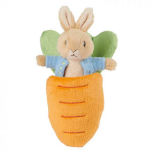 Load image into Gallery viewer, Peter Rabbit Mini Plush &amp; Carrot
