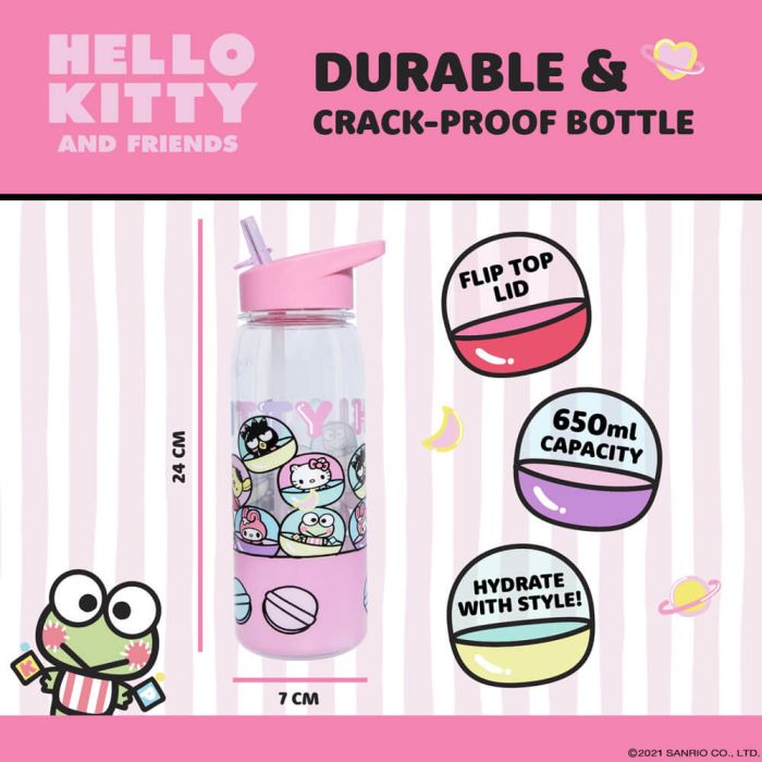 Hello Kitty and Friends Hello Kitty Flip Top Bottle 23cm
